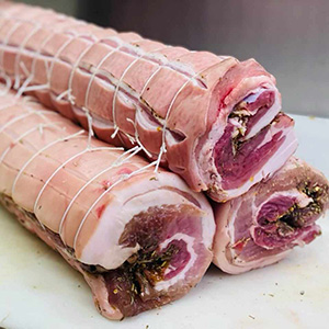 Raw Roast Porchetta Whole